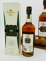 Canadian Club 1950s 1960s 1970s Blended Canadian Whisky with Woodern light display (3*750ml)