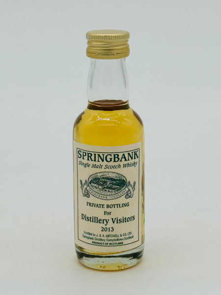 Springbank Private Bottle Distillery Visitors 2013 Miniature (50ml)