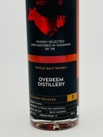 Tasmanian Independent Bottlers. Overeem Distillery 1 ‘Oloroso’ Single Malt Whisky 47.8% (500ml)