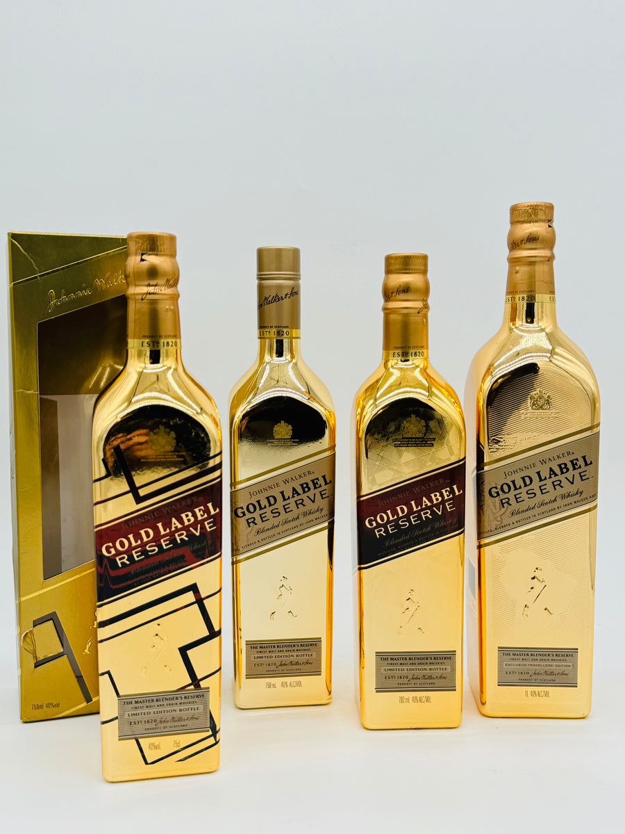 Johnnie Walker Bullion Gold Label Limited Edition set (3*750ml + 1*100 ...