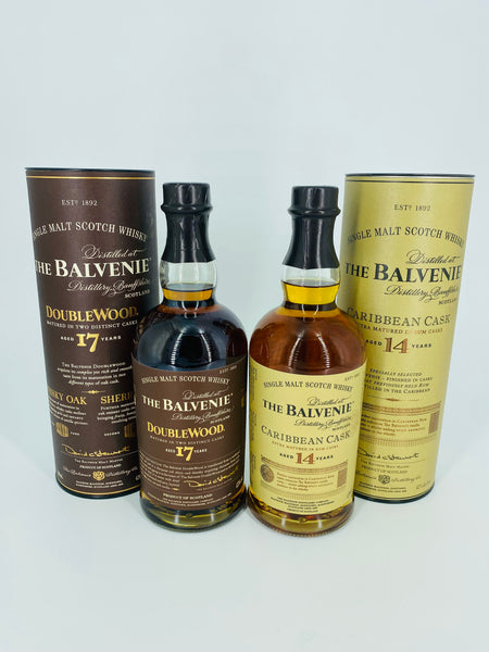 Balvenie Doublewood 17YO + Caribbean Cask 14YO (2 x 700ml)